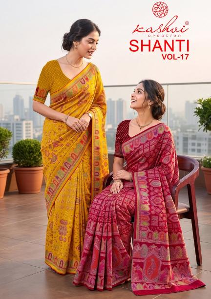 Kashvi shanti vol-17 saree wholesale market